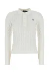 Polo Ralph Lauren White Cotton Polo Shirt In Neutral