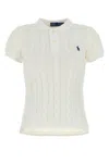 POLO RALPH LAUREN WHITE COTTON POLO SHIRT