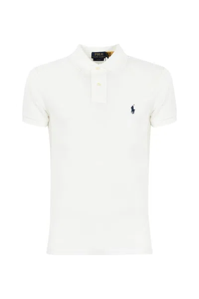 Polo Ralph Lauren White Cotton Polo Shirt With Pony Logo