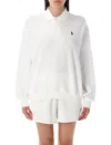 Polo Ralph Lauren White Cotton Polo Sweatshirt In White