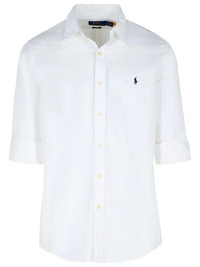 POLO RALPH LAUREN POLO RALPH LAUREN WHITE COTTON SHIRT