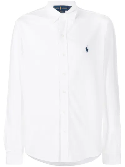Polo Ralph Lauren White Cotton Sports Shirt