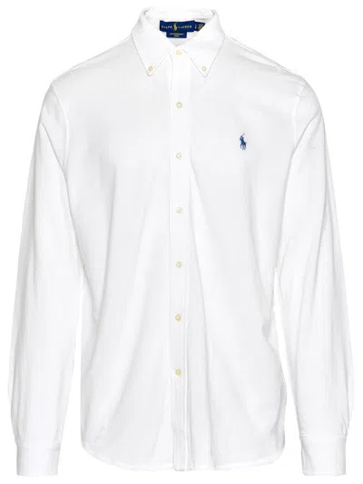 POLO RALPH LAUREN POLO RALPH LAUREN WHITE COTTON SWEATER