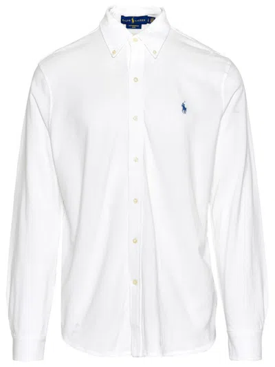 POLO RALPH LAUREN POLO RALPH LAUREN WHITE COTTON SWEATER