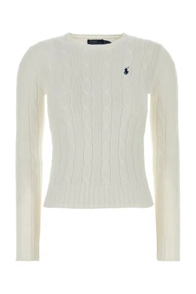 Polo Ralph Lauren White Cotton Sweater