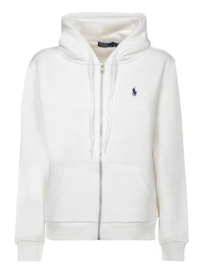 Polo Ralph Lauren White Cotton Sweatshirt