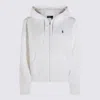 Polo Ralph Lauren Hooded Knitwear Sweatshirt Front Pockets In White