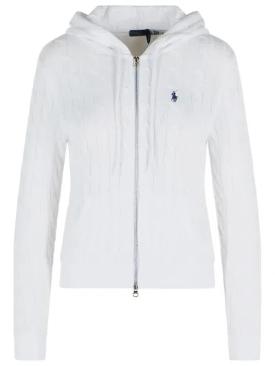 Polo Ralph Lauren White Cotton Sweatshirt