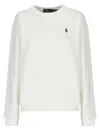 Polo Ralph Lauren Relaxed Fit Eco-conscious Sweatshirt With Subtle Logo In White