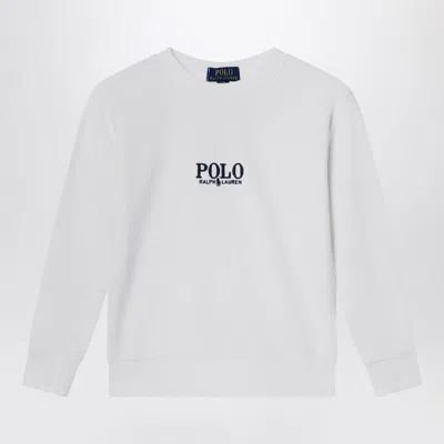 Polo Ralph Lauren White Cotton Sweatshirt With Logo