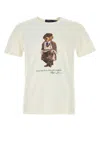 Polo Ralph Lauren White Polo Bear Custom Slim-fit T-shirt In White