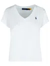 Polo Ralph Lauren White Cotton T-shirt In White