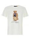 Polo Ralph Lauren White Polo Bear T-shirt Custom Slim-fit In White
