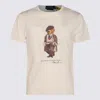 Polo Ralph Lauren White Polo Bear Custom Slim-fit T-shirt In Neutral