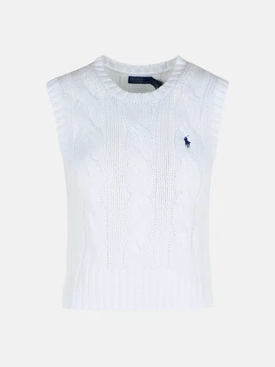 Polo Ralph Lauren White Cotton Vest