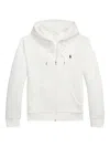 Polo Ralph Lauren Hoodie With Zip Closure In White Cotton In White