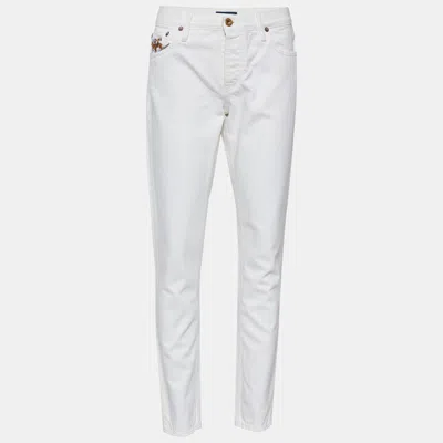 Pre-owned Polo Ralph Lauren White Denim Thompson Jeans M