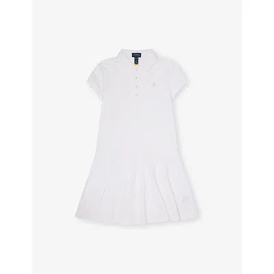 Polo Ralph Lauren Kids' Flared Polo-collar Stretch-cotton Piqué Dress 7-14 Years