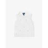 Polo Ralph Lauren White Sleeveless Polo With Logos In White