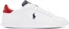 POLO RALPH LAUREN WHITE HERITAGE COURT II LEATHER SNEAKERS