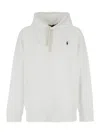 Polo Ralph Lauren White Hoodie With Contrasting Logo Embroidery In White
