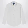 Polo Ralph Lauren Slim-fit Button-down Collar Logo-embroidered Cotton Oxford Shirt In White