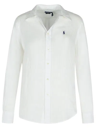 Polo Ralph Lauren White Linen Shirt