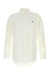 Polo Ralph Lauren Camicia In Cotone Bianco Uomo In Neutral