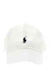 Polo Ralph Lauren White Logo Embroidery Baseball Cap In White