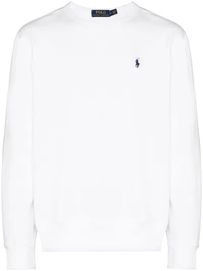POLO RALPH LAUREN MEN WHITE LOGO SWEATER, XL LUXURY SWEATERS & KNITWEAR FOR MEN DARVEYS