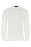 Polo Ralph Lauren White Cotton Polo Custom Slim-fit In Neutral