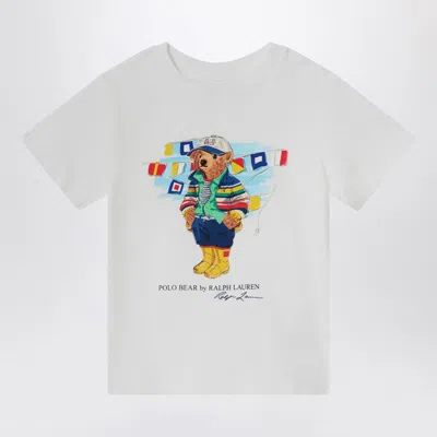 Polo Ralph Lauren White Polo Bear Cotton T-shirt