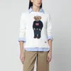 Polo Ralph Lauren White Polo Bear Sweater In White