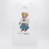 Polo Ralph Lauren White Polo Bear T-shirt In White
