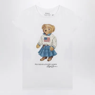 Polo Ralph Lauren White Polo Bear T-shirt
