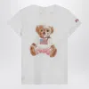 Polo Ralph Lauren White Polo Bear T-shirt In White