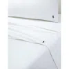 Polo Ralph Lauren White Polo Player Double Cotton Flat Sheet In White
