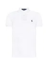 Polo Ralph Lauren Logo Embroidered Polo T-shirt In White
