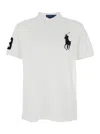 Polo Ralph Lauren White Polo Shirt With Pony Maxi Embroidery On The Front And Numeric Detail On The Sleeve In Cotton M