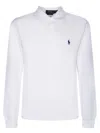 Polo Ralph Lauren White Polo With Classic Collar And Embroidered Pony Logo On The Front In Cotton Man In White