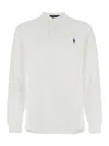 Polo Ralph Lauren White Polo With Classic Collar And Pony Embroidered On The Front