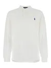 Polo Ralph Lauren White Polo With Classic Collar And Pony Embroidered On The Front