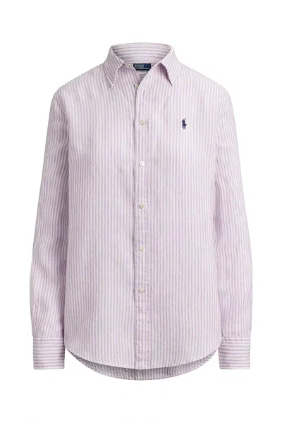 Polo Ralph Lauren White In Purple