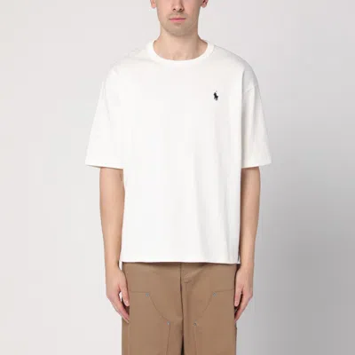 POLO RALPH LAUREN POLO RALPH LAUREN WHITE RELAXED-FIT T-SHIRT WITH LOGO