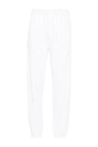 Polo Ralph Lauren White Relaxed Fit Trousers With Elastic Waistband