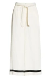 Polo Ralph Lauren White Satin Wide Leg Pants In White