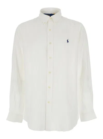 Polo Ralph Lauren White Shirt With Classic Collar