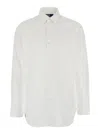 Polo Ralph Lauren White Shirt With Button-down Collar And Pony Embroidery On The Front In Yellow