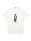 Polo Ralph Lauren Mens White Polo Bear Graphic-print Cotton-jersey T-shirt Xxl In White