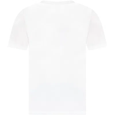 Polo Ralph Lauren Kids' White T-shirt For Boy With Pony Logo